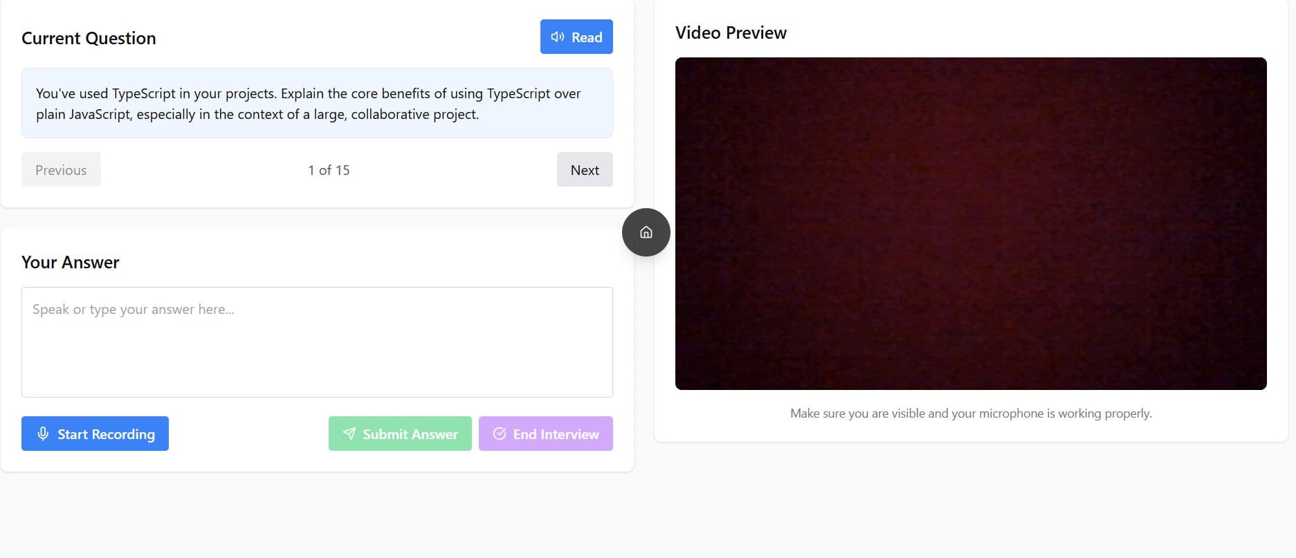 AI-Powered Mock Interview Platform